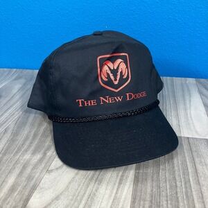 Dodge Hat‎ The New Dodge Men's One Size OSFA Black Rope Accent Snapback